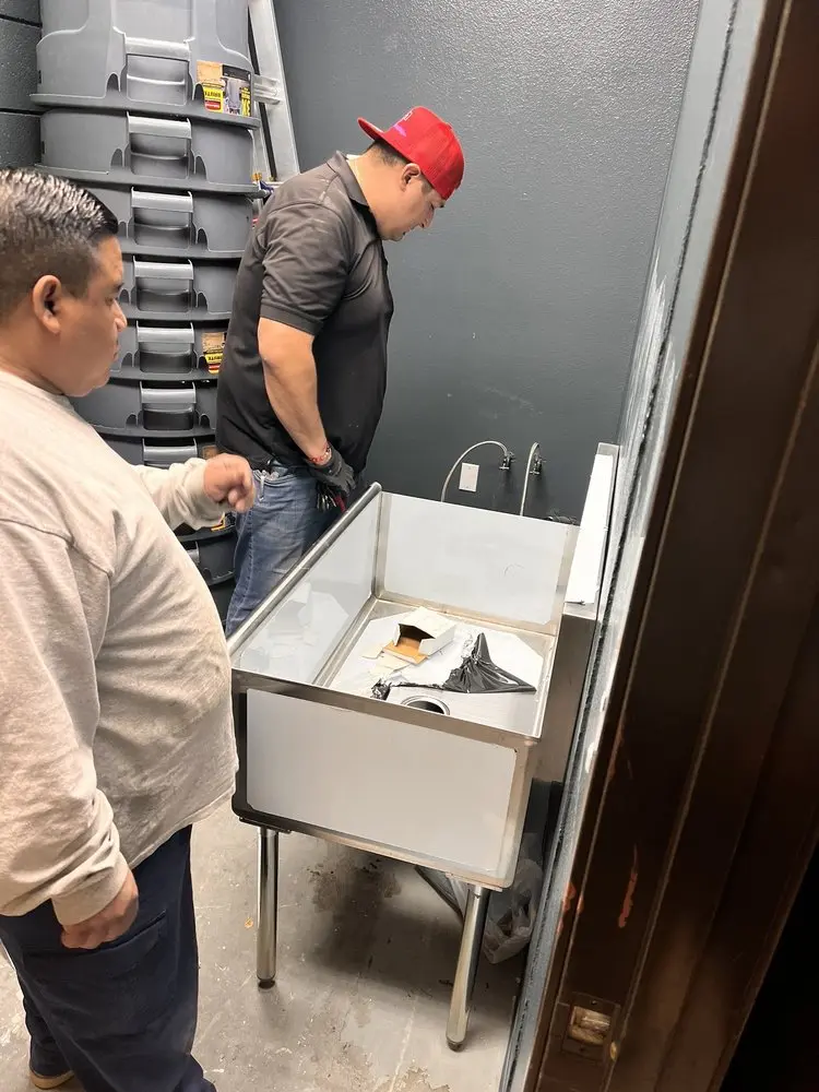 Commercial plumbing and sink installation in Royal Oaks
